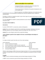 Fiche Désignation Normalisée Des Matériaux PDF