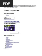 Disaster Preparedness Syllabus