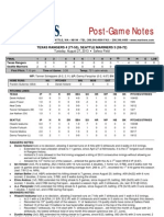 08.27.13 Post Game Notes