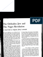 The Orthodox Jew and The Negro Revolution