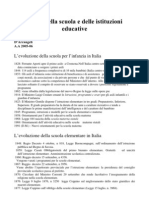 Storia Della Scuola e Delle Istituzioni Educative