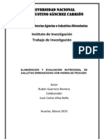 Elaboración y Evaluación Nutricional de Galletas Enriquecidas Con Harina de Pescado