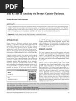 Review Article: The Effect of Anxiety On Breast Cancer Patients