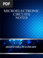 Microelectronic Circuits