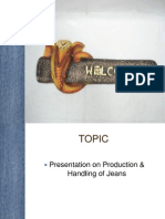 Production Process and Material Handling of Jeans.