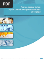 Pharma Leader Series Top 50 Generic Drug Manufacturers 2013-2023