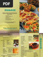 Banquetes Maraim - Menu