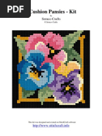 Rug Cushion Pansies Kit