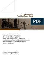 The Role of The Middle Class in Economic Development: What Do Cross-Country Data Show?