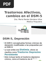 Trastornos Afectivos, Cambios en El DSM-5