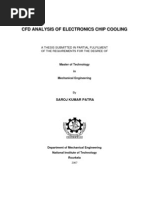 CFD Analysis of Electronics Chip Cooling