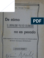 De Cómo El Liberalismo Político Colombiano No Es Pecado