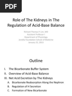 Role of Kidneys in The Regulation of Acid-Base Balance