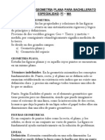 Programa de Geometria Plana para Tercer Curso Especialidad Fi - Ma (Reparado)