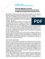 Fenaep Nota de Prensa N - 02