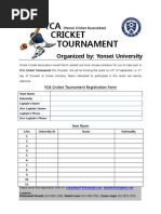 YCA Tournament Registration Form