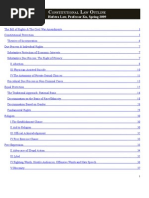 Constitutional Law II Outline, Spring 2009