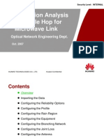 Transmission Analysis of A Single Hop For Microwave Link