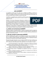 Preguntas Frecuentes de Politica Monetaria (BCRP) 2012-2