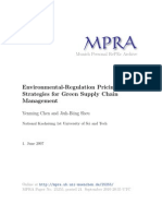 Environmental-Regulation Pricing Strategies For Green Supply Chain Management