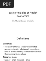 Basic Principles of Health Economics