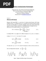 Wireless Communication Technologies: Minimum Shift Keying