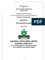 Internship Report of Line 2 Urea Process Formation at NFL, Vijaipur