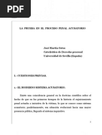 Ensayo LA PRUEBA EN EL PROCESO PENAL ACUSATORIO (DR Martín Ostos) Modulo V