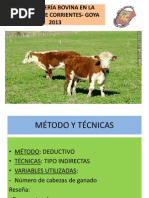 LA GANADERÍA BOVINA EN LA PROVINCIA DE Corrientes