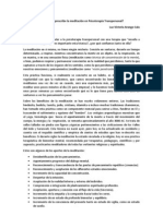 Por Qué Se Prescribe La Meditación en Psicoterapia Transpersonal