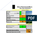 Volume Aplicação Bicos Planilha