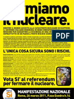 Volantino Di Greenpeace Contro Nucleare