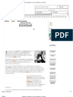 Definición de Dignidad - Qué Es, Significado y Concepto
