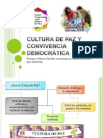 Cultura de Paz y Convivencia Democrática