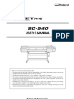 Roland Sc540 User Manual