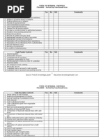 Types of Internal Controls