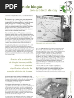 Producción de Biogás Con Estiércol de Cuy PDF