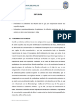 Informe N°4 Difusividad de Gases