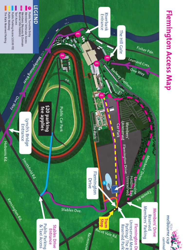 Map Of Flemington Racecourse - Map Of New Hampshire