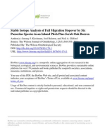 Stable Isotope Analysis of Fall Migration Stopover by Six Passerine Species in An Inland Pitch Pine-Scrub Oak Barren