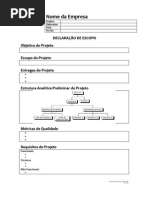 Papogp-Template-Declaração de Escopo