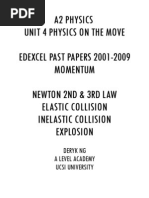 Ultimate Momentum Edexel Physics Past Papers Questions & Mark Scheme 2001-2009