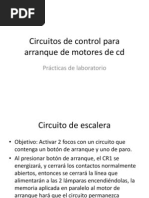 Circuitos de Control para Arranque de Motores de CD