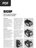 Sicop Bimetal OL Relay Type 3UA5-6 3UC5-6