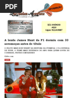 A Lenda James Hunt Da F1 Dormiu Com 33 Aeromoças Antes de Título