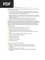 Cable Trays Design Refference Document