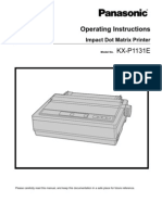 Operating Instructions: KX-P1131E