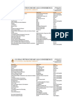 Global Petrochemicals Conference Attendee List