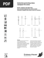 Endress+Hauser: Industrial Protecting Tubes Omnigrad TA Series