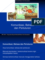 TAJUK 1 Komunikasi, Bahasa Dan Pertuturan